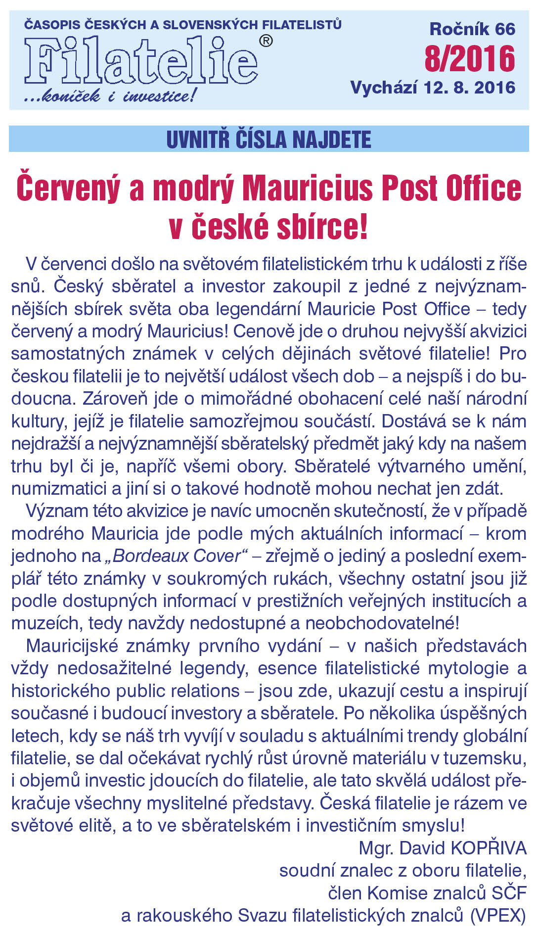 Obsah časopisu