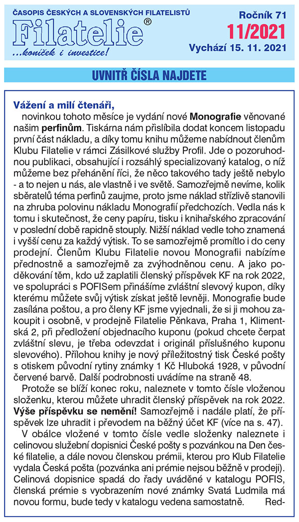 Obsah časopisu