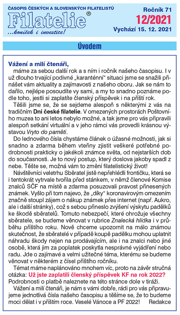 Obsah časopisu
