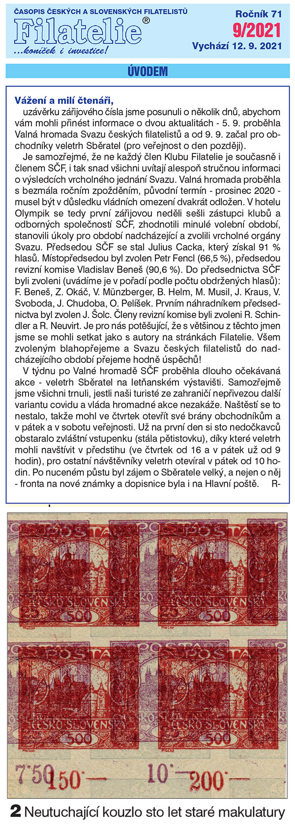 Obsah časopisu