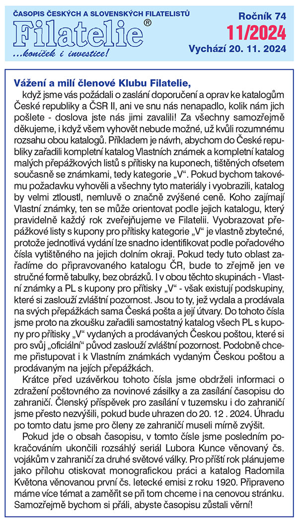 Obsah časopisu