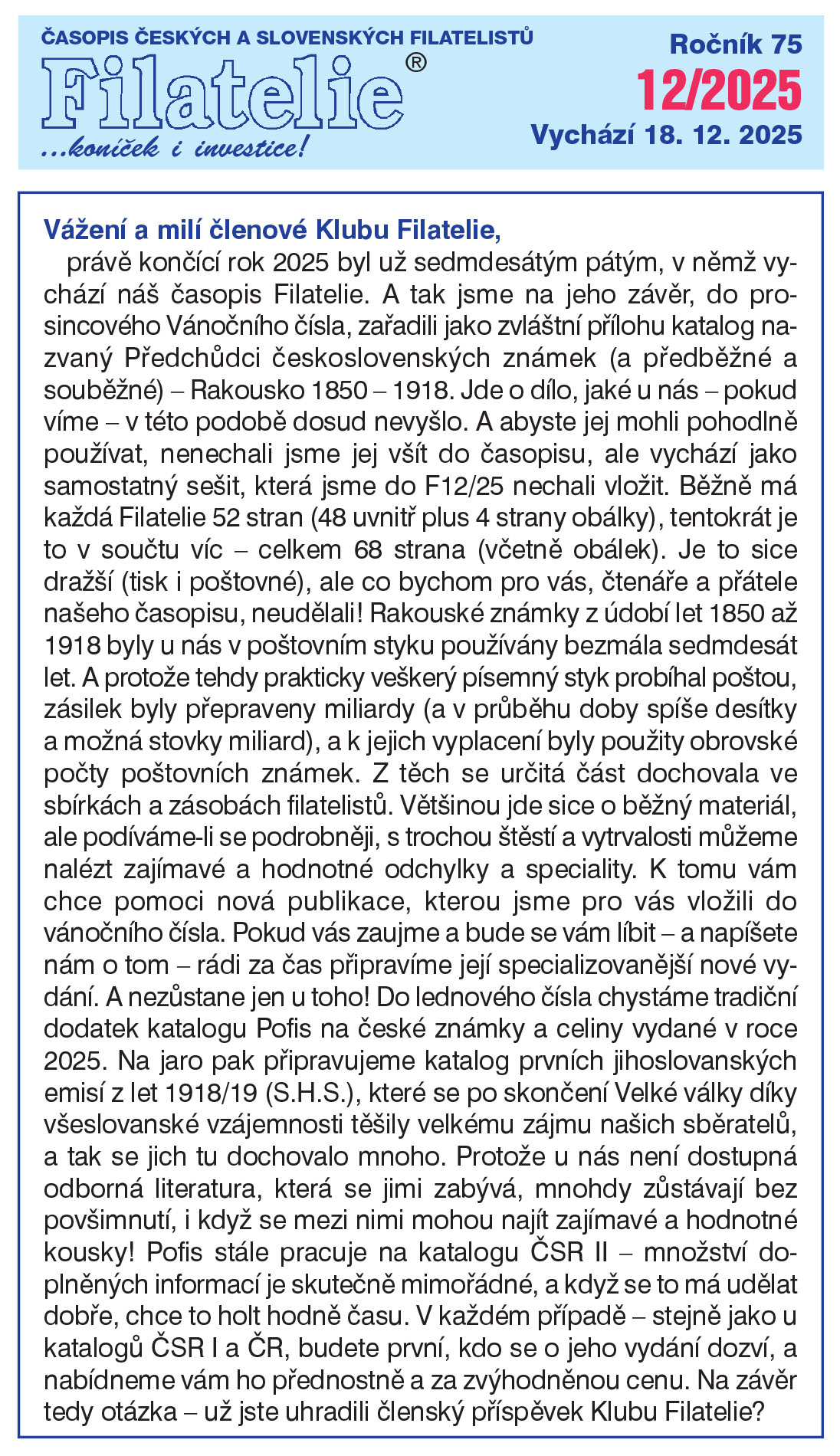 Obsah časopisu